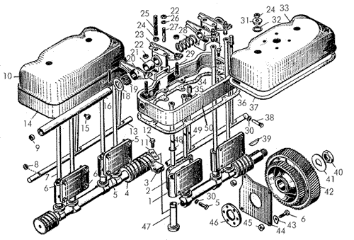 Механизм газораспределения Б-170