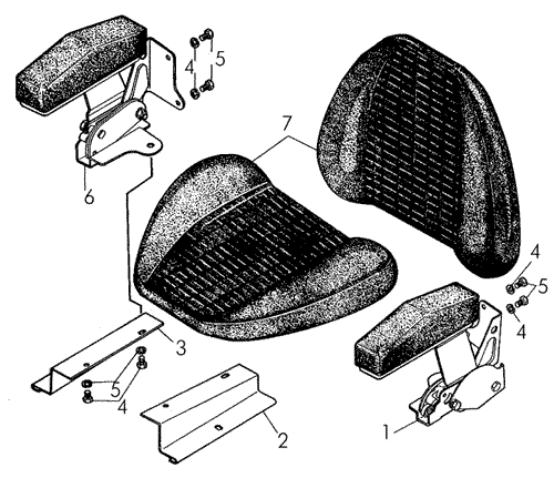 Детали сиденья Т-170